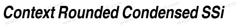 Context Rounded Condensed SSi Bold Condensed字体转换